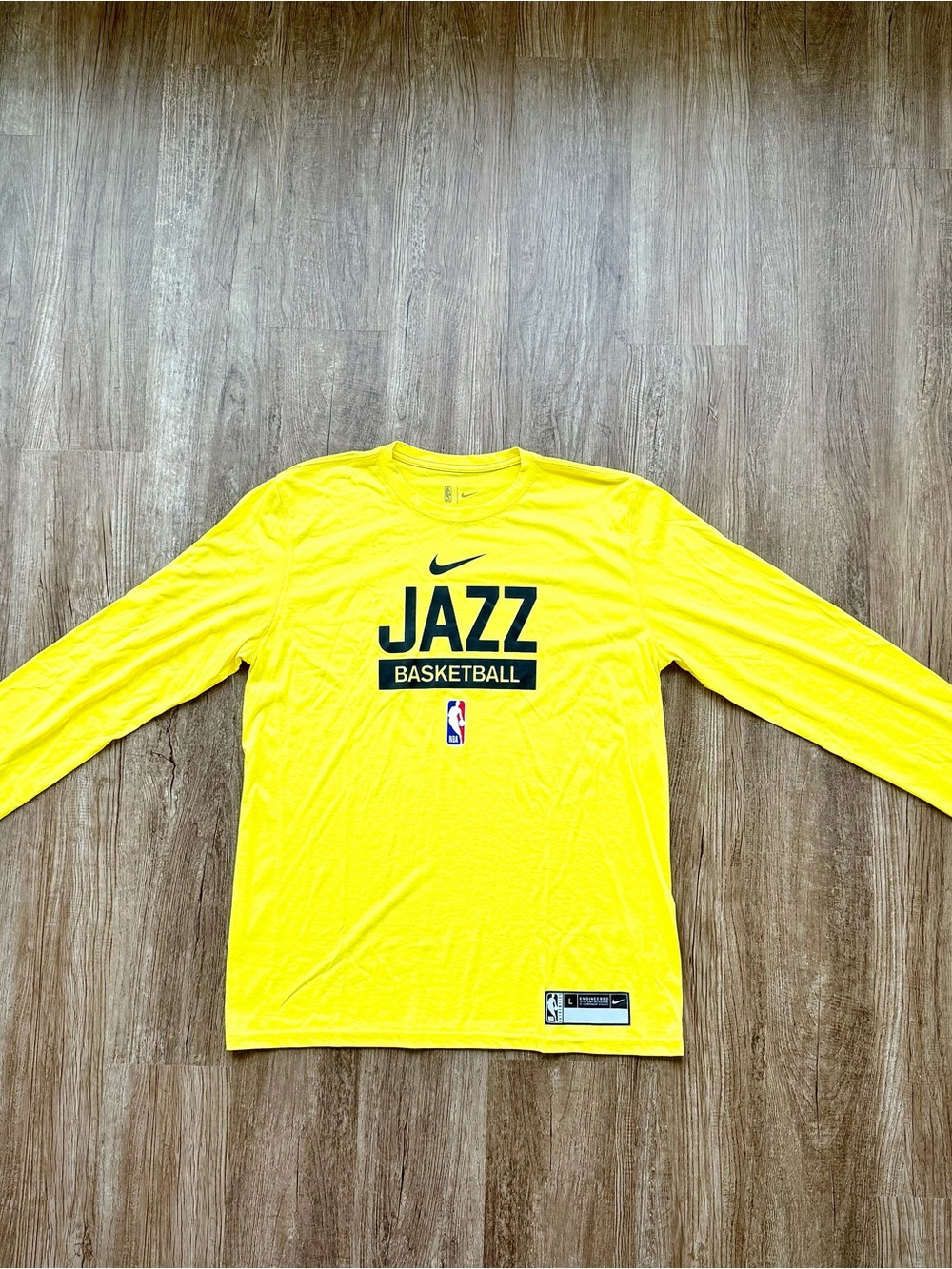 Nike Utah Jazz Dri-FIT NBA Shirt DQ7070-729 Yellow Men’s Large